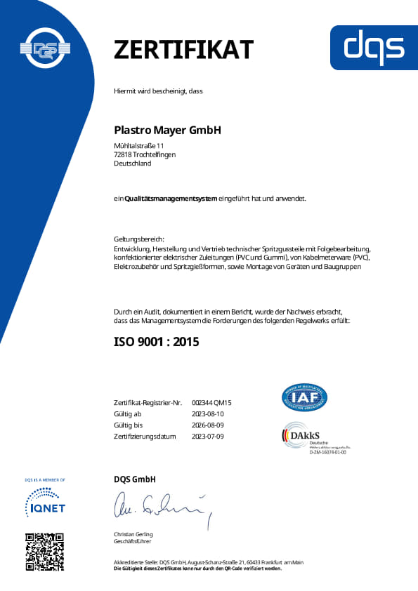 Certificate german